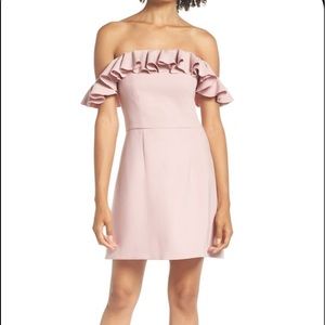 French Connection Whisper Off the Shoulder Dress